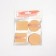 Pugs for makeup, set - 4 pcs, d = 5 cm / 5.5 × 4.4 cm, with a holder, beige color