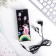 The headphones wired in the box, “unicorn - light sound”, vacuum, black