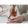 Scissors for needlework, mowed blade, 5 ", 12.5 cm, gold color