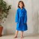 Terry dressing gown, size 34, blue color, 340 g/m2 cotton 100% with AIRO