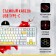 Keyboard A4Tech Bloody S87 Energy Mechanical White/Yellow USB for Gamer LED (S87 USB EN 103389