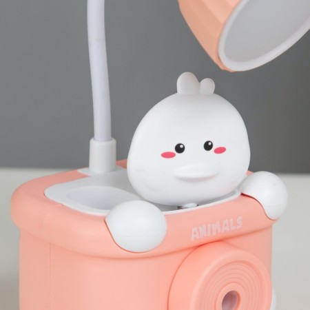 Table lamp with a "duckling" LED 3W USB pink 9.1x8.1x20 cm Risalux-7