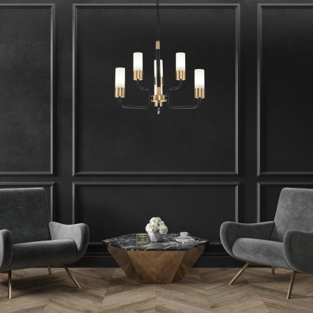 Suspension lamp 6x40W E14, size 64x64x40/90 cm-3
