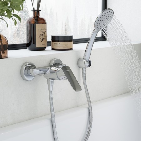 Santek shower mixer "Taos", with accessories, chrome-1