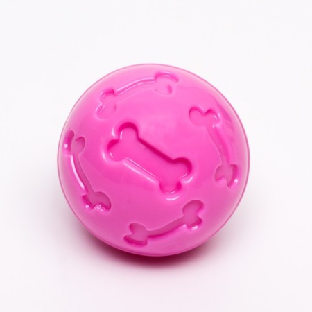 Ball under the treats thickened TPR, 7 cm, pink-2