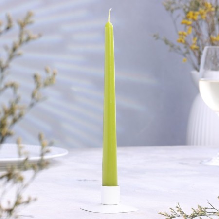 A set of antique candles, 2.3x 24.5 cm, 4 pieces olive-1
