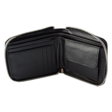 Male purse at Camel Premium zipper, black color-1