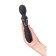 Bilateral intimate massage Waname D-Splash Surge, 22.5 cm, silicone, black color