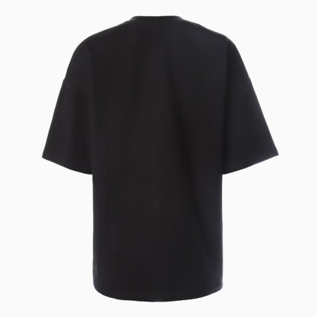 Women's T-shirt Basic Line Color Black, Rr. 48-8