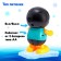 Penguin toy, works on batteries, dances, light and sound effects