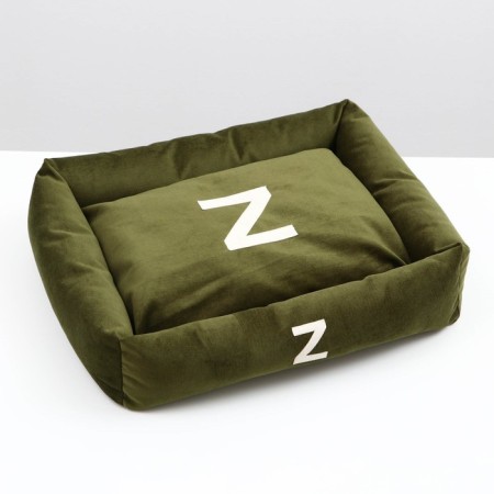 Lesse "Z", 53 x 44 x 11 cm, green, furniture fabric-1