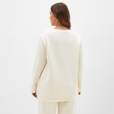 Women's sweatshirt MIST COZY STYLE, Milk, Size 52-2