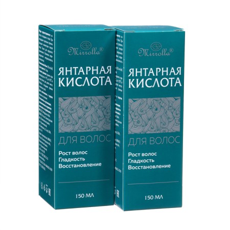 Amber hair for hair "Mirroll", 2 pcs 150 ml