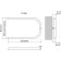 Water towel Terminus Aisi 32x2, Economy, P-shaped, 320x700 mm, chrome