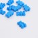 Bead "Bear marmalade" (set of 10 pcs.), 1.8 × 1.2 × 0.8 cm, blue color