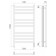 Terminus electric heated towel rail "Vatican" P10, 500x1050 mm, chrome