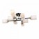 Ceiling chandelier Citilux "Henry" CL130285, 79.5x79.5x1.5 cm, 8x75W, E27, Black Color Black