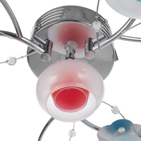 Economic Service Chandelier "Dawn", 7x12W G4, color chromium, with PDU 55x5x15cm-9