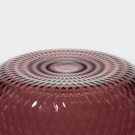 Deep glass plate "idyll", d = 18 cm, lilac color-3