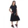 Female suit, size 46, black color