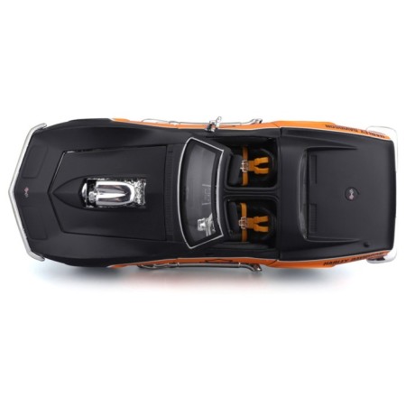 MASTO DIE-CAST Harley-Davidson 1970 Corvette, 1:24, Black-Orange color-1