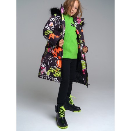Coat for a girl, height 146 cm-4