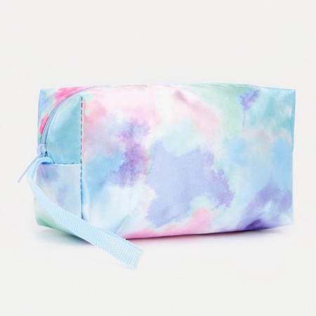 Cosmetic bag with lightning, blue color