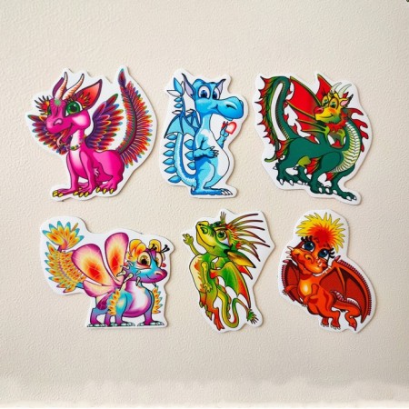 Magnetic set "Fairytale dragons"-4