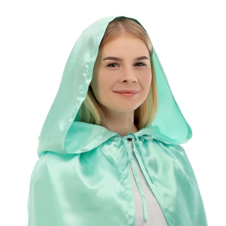 Carnival cloak of children, satin, color mint length 100cm-1