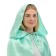 Carnival cloak of children, satin, color mint length 100cm