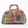 Road bag on wheels, lightning department, outer pocket, orange/multi -colored