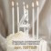 Candle in the cake on the skewer "Almaz", the number "4", silver, 4.8x2.6 cm