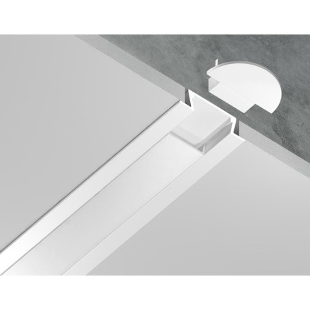 Profile aluminum built -in Ambrella Illumination Alum Profile, GP1001WH, 2000x6.8x21.5 mm, white, matte dial-3