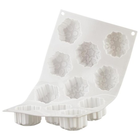 Form for the preparation of cakes and sweets Snowflakes 30.5 × 18 cm-5