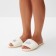 Women's slippers with an open nose size 40-41, white color