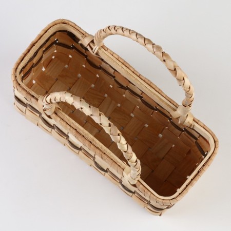 Wicker basket, 27.5 x 11 x 13/26 cm, sequoia-2