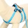 Set "Classic", Kapron, leash 120 x 1 cm, fire 21-35 cm, blue