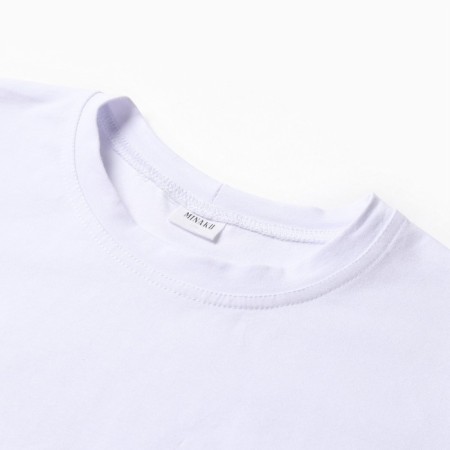 Women's T-shirt Basic Line Color White, Rr. 48-6