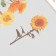 Plastic stickers "Flowers and quotes. Yellow" set 12 pcs 8.5x21.5x0.2 cm