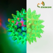 The ball glowing for animals is small, tpr, 4.5 cm, green