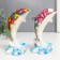 Polystone souvenir "painted dolphin" mix 4.8x5.5x10.5 cm