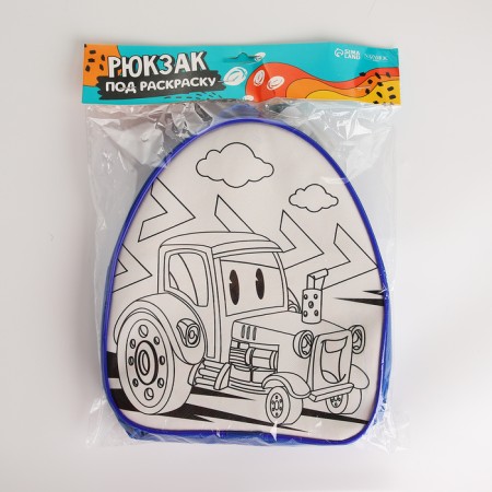 Baby backpack "Tractor", 23*20.5 cm, lightning department-1