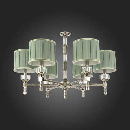 Suspended chandelier ST LUCE. SL1121.103.06. Oleo. 6x40 W, E14, 72x72x53 cm, Nickel color-7