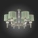 Suspended chandelier ST LUCE. SL1121.103.06. Oleo. 6x40 W, E14, 72x72x53 cm, Nickel color