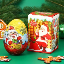 New Year. Chocolate egg 