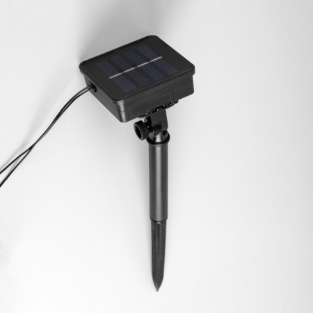 Garland “thread” 2.7 m with nozzles “balls”, IP44, dark thread, 10 LED, glow of multi, 8 modes, solar battery-5