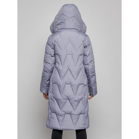 Coat insulated winter female, size 44, blue color-6