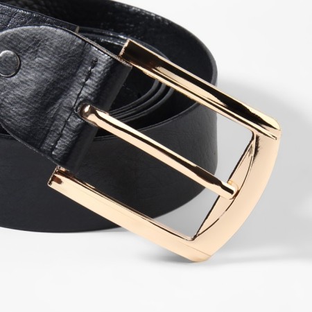 Belt buckle 6.3 × 5.5 cm, 40 mm, gold color-2