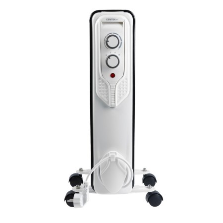 CENTEK CT-6205 heater, oil, floor, 1500 W, 15 m², 7 sections, white-1