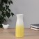 VAZA Ceramics Table "Francis Galant" waist, 20.5x7.5 cm, white-yellow